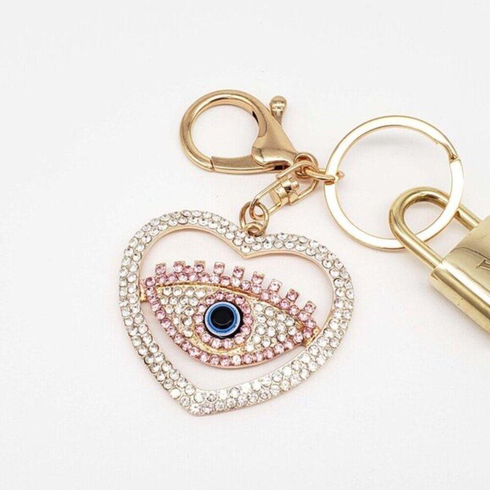 Louis Vuitton Gold Padlock 🔒 Key Set Authentic LV w/ Unbranded Keychain - Picture 7 of 8